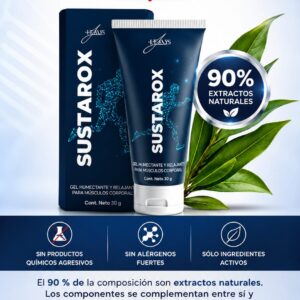 SUSTAROX — gel humectante y relajante para músculos y articulaciones. 🚚 Disponible únicamente en Ecuador.