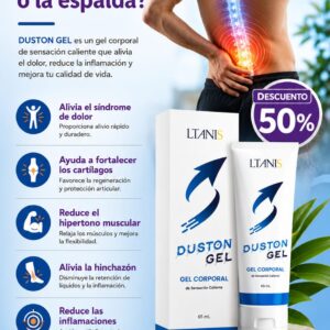 DUSTON GEL. Alivia el síndrome de dolor. Proporciona alivio rápido y duradero. 🚚 Disponible únicamente en Costa Rica.